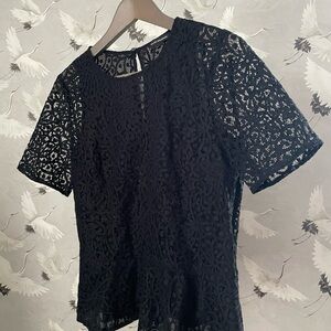 Elegant Black Lace Top